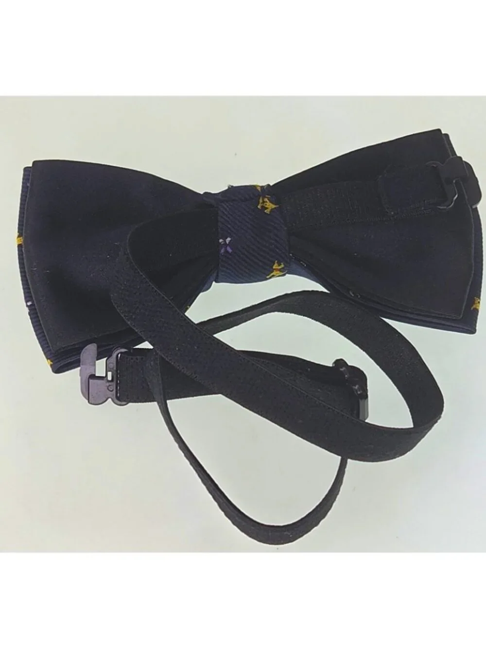 Scottish Terrier Scottie Dog Adjustable Small Bow Tie Blue Boys Or Mens